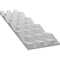 Ekena Millwork 6inW x 24inH x 1inT  EdgeCraft Thames Style Seamless Wall Tile WPPVC06X24ETH - alternate 10